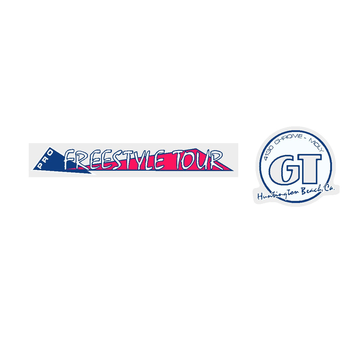 1986 GT BMX Pro Freestyle Tour handle bar set - clear | BMX