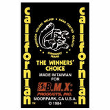 1983-85 Mongoose Californian Seatmast decal