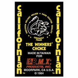 1984 Mongoose - Californian decal set - yellow