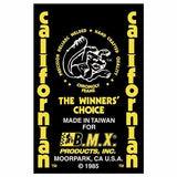 1985 Mongoose - Californian decal set - Orange/Yellow