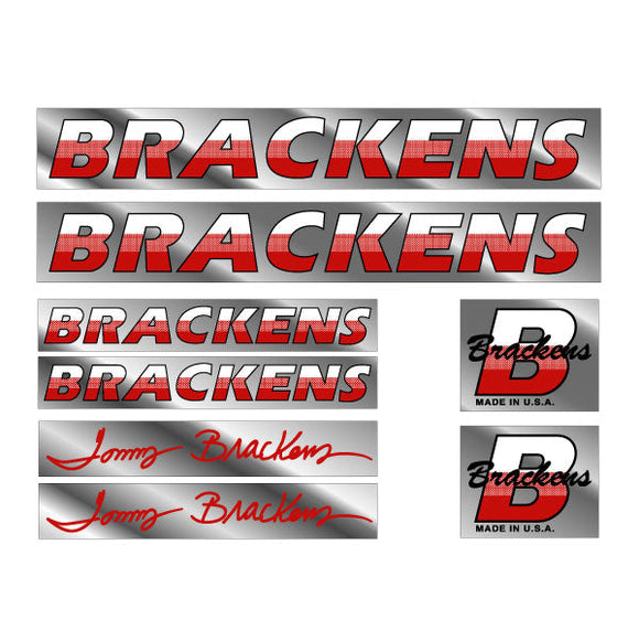 Brackens - Retro Signature Dual Downtube decals set