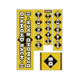 1982-83 Diamond Back - DBII Silver Streak  - team GOLD DB decal set