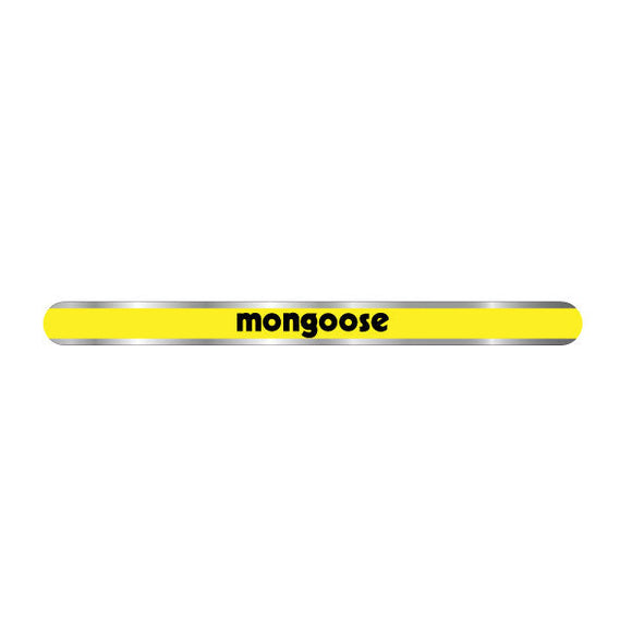 Mongoose - YELLOW - seat clamp decal