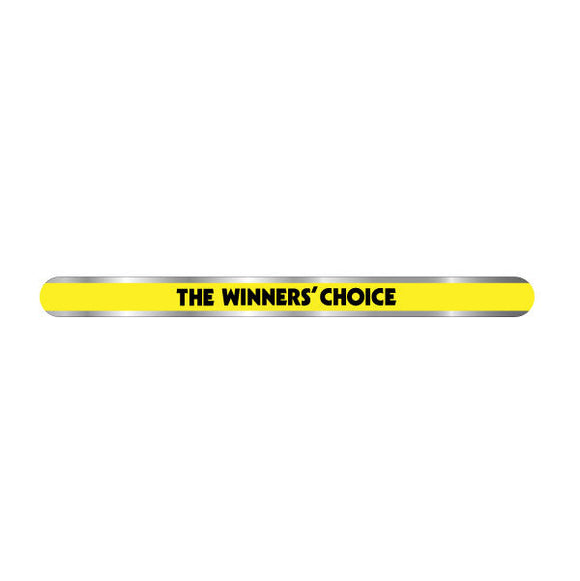 Mongoose - Winners choice YELLOW - seat clamp decal