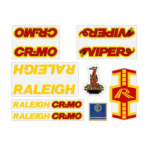 Raleigh - Viper CRMO Aussie decal set