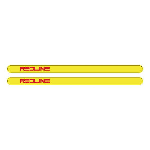 Redline Gen 3 Yellow with red logo - Flight crank decal set