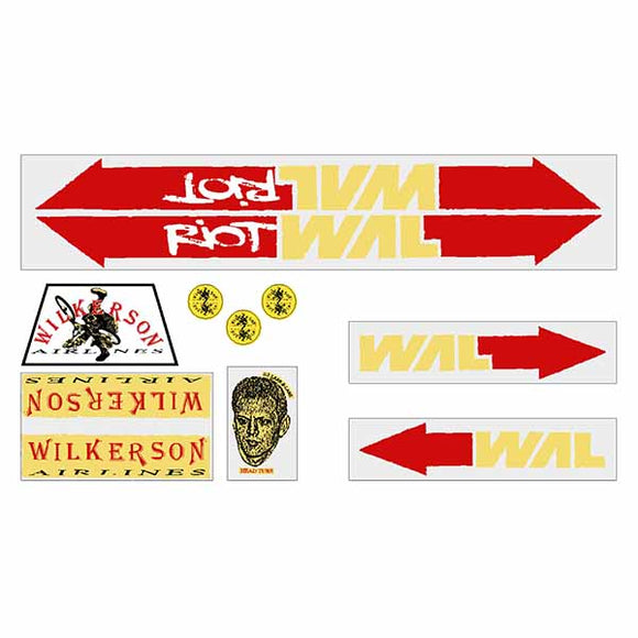 Wilkerson Airlines - WAL RIOT decal set on clear