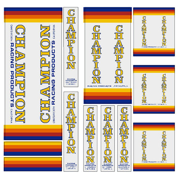 Champion - Striped decal set