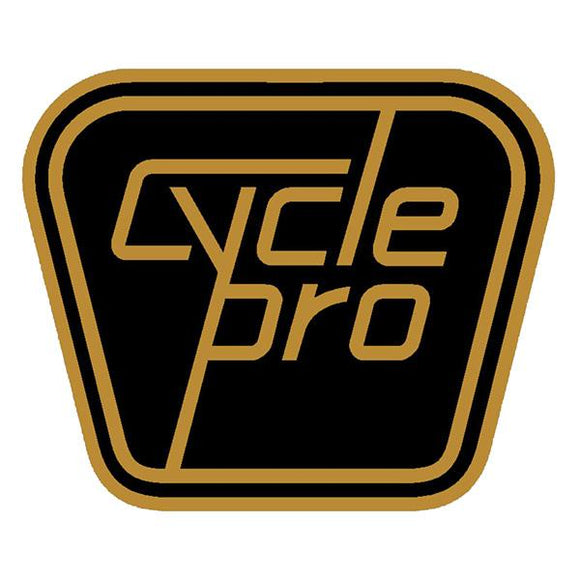 Cycle Pro - Head Badge Replacement Gold Decal Old School Bmx