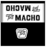 Cycle Pro - Macho White On Clear Decal Set Old School Bmx Decal-Set