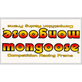 1985 Mongoose - Californian decal set - Orange/Yellow