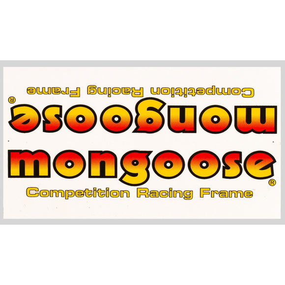 1983-85 Mongoose down tube decal