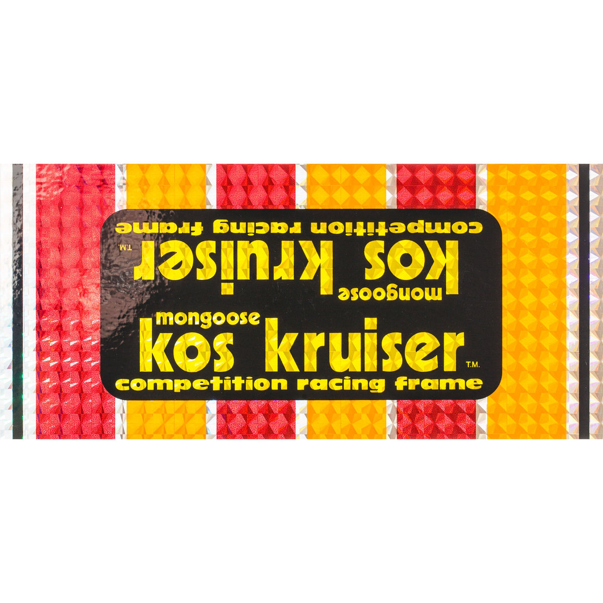 1980-81 Kos Kruiser PRISM Mongoose down tube decal | BMX