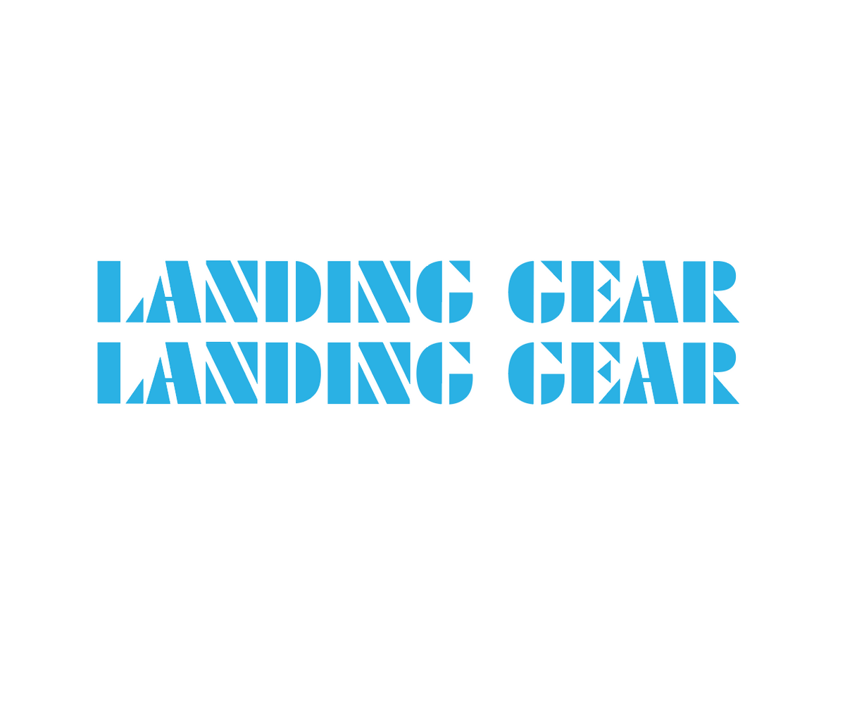 landing gear company SE Racing - Landing Gear Fork Decal set - blue