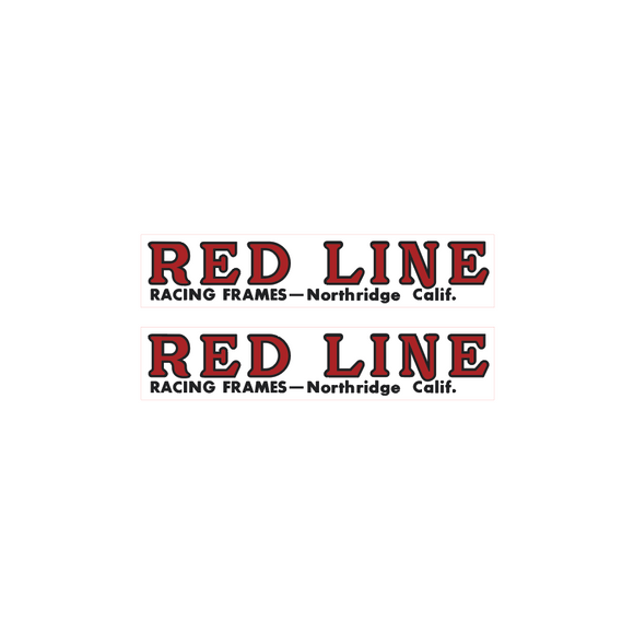 Redline Northridge fork decals - red