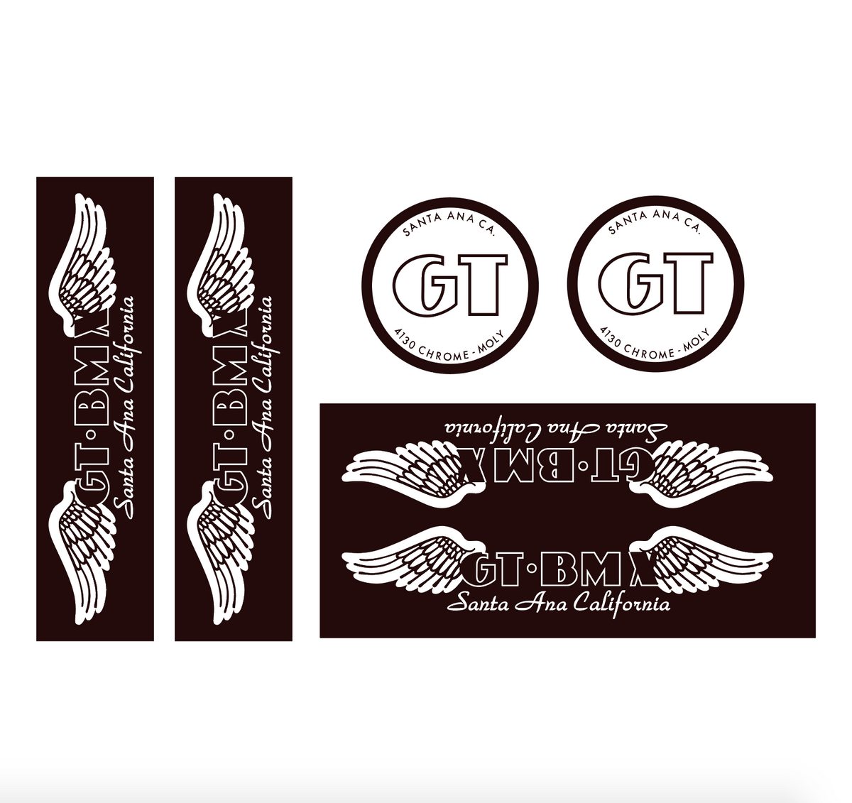 Kit D'autocollants GT Decals Pour Vélo - Set De Stickers Vinyle (graphics Set)