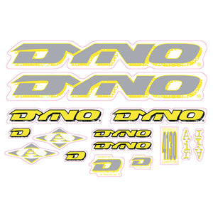 1997 DYNO - AIR yellow decal set