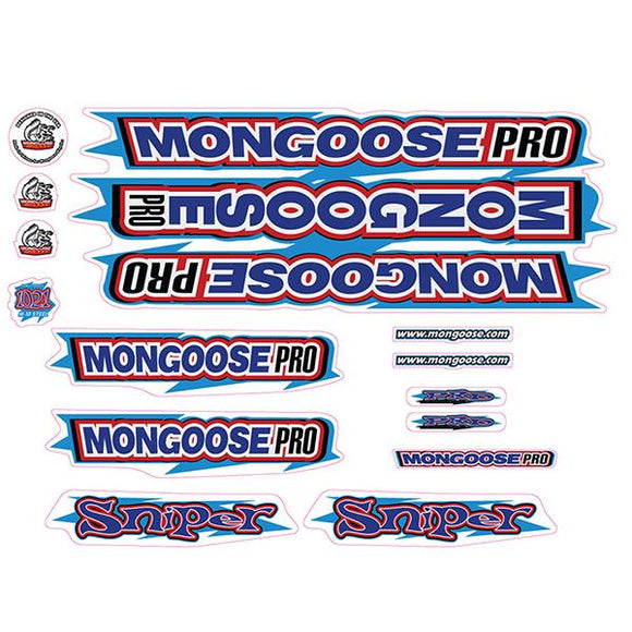 2000 Mongoose - Sniper Blue Red - Decal set