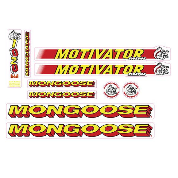 1994 MongoosevMotivator Mini Decal set