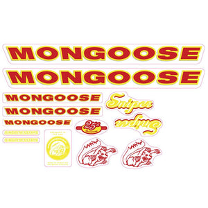 1999 Mongoose - Sniper for Black and Chrome frames - Decal set