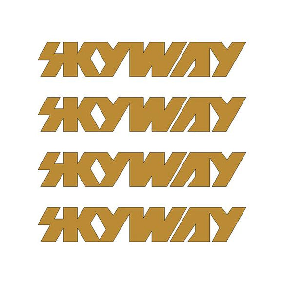 Skyway - Retro Tuff wheels - GOLD die cut decals
