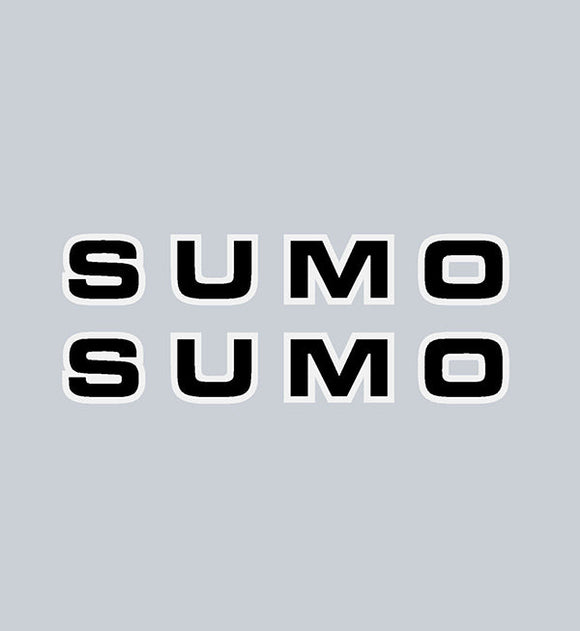 Sumo - Black LETTERS rim decals