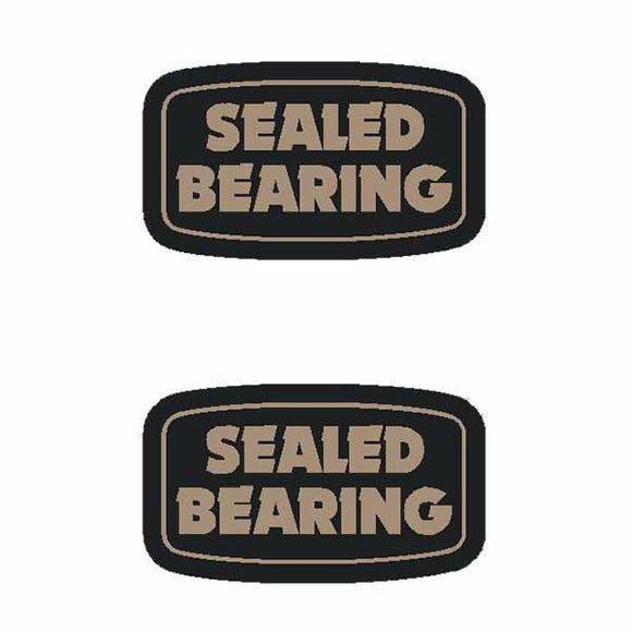 Suzue - Sealed Bearing Rectangle (Pair) Hub Decals Old School Bmx Decal