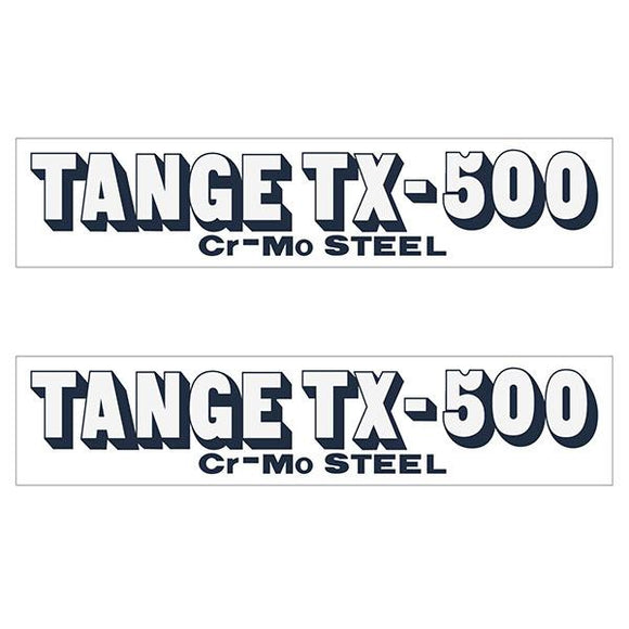 Tange Tx500 Navy Early Fork Decal Set - Old School Bmx