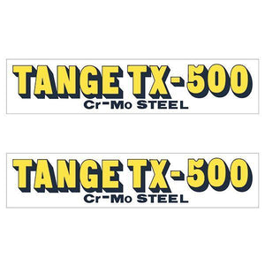 Tange Tx500 Yellow Early Fork Decal Set - Old School Bmx