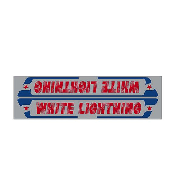 White Lightning - Down Tube Decal Old School Bmx