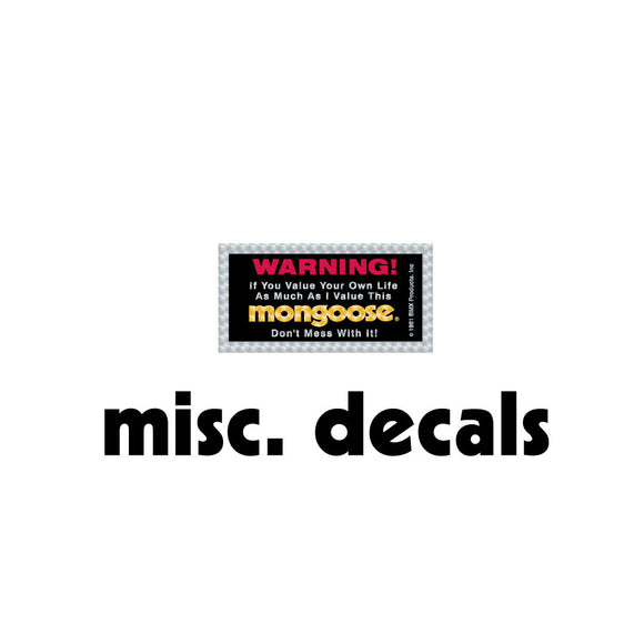 Misc decals