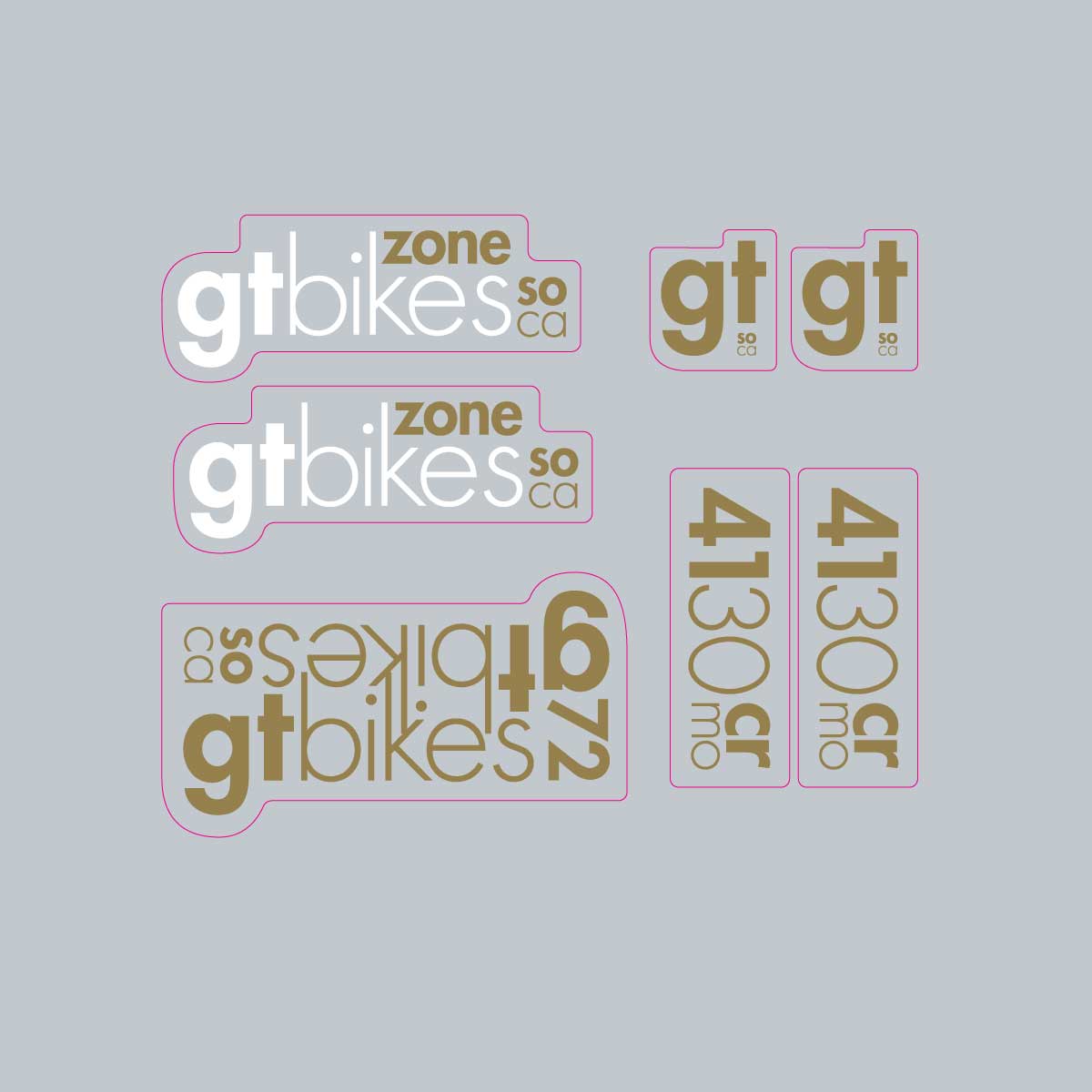 2009 GT BMX - Zone- for black frame - on clear | BMX Products USA