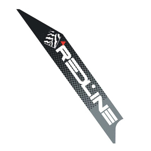 REDLINE - 88 Forklifter plate  side decal - white