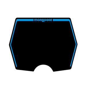 1982-1983 Mongoose - plate decal only - Black with Blue print