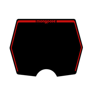 1982-1983 Mongoose - plate decal only - Black with Red print