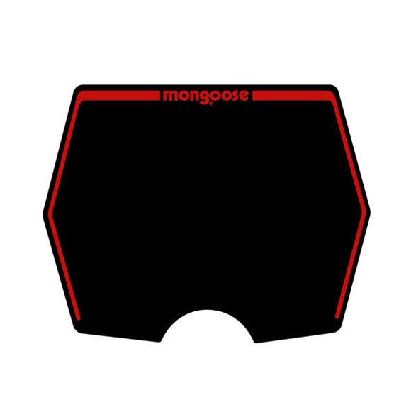 1982-1983 Mongoose - plate decal only - Black with Red print