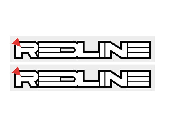 1986 Redline fork decals - white or chrome frame