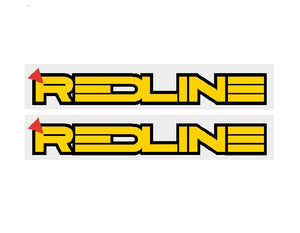 1986 Redline fork decals - hazard yellow frame