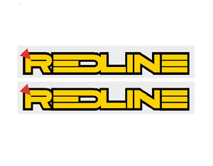 1985-86 Redline fork decals - hazard yellow frame