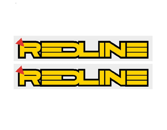 1985-86 Redline fork decals - hazard yellow frame
