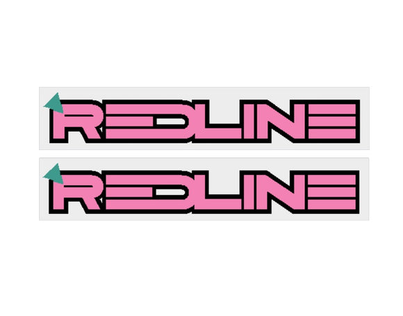 1986 Redline fork decals - for radberry pink frames