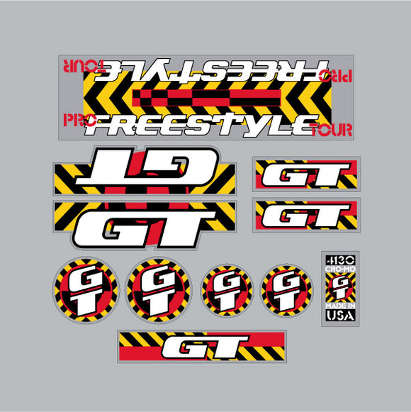 1990 GT BMX - Pro Freestyle TOUR (Split down tube) - on Clear decal set