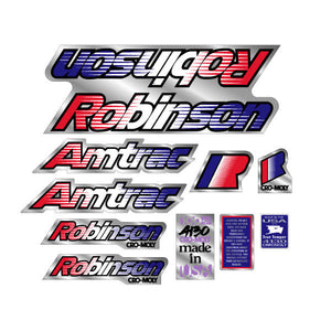 1990 Robinson -  Amtrac decal set - on chrome