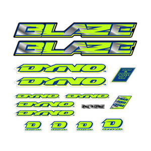 1992 DYNO - Blaze Green decal set
