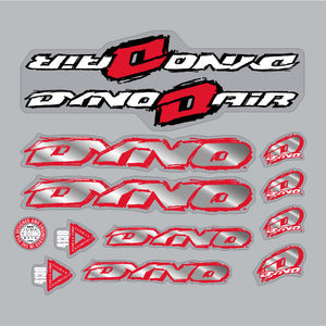 1993 DYNO - AIR decal set - for purple frame