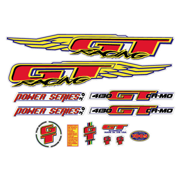 1998 GT BMX - Power Series TEAM 3.0 - decal set | BMX Products USA