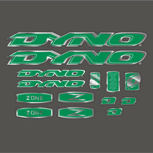 1998 DYNO - ZONE decal set  for Black frame