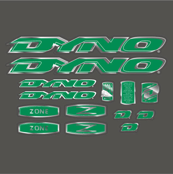 1998 DYNO - ZONE decal set  for Black frame