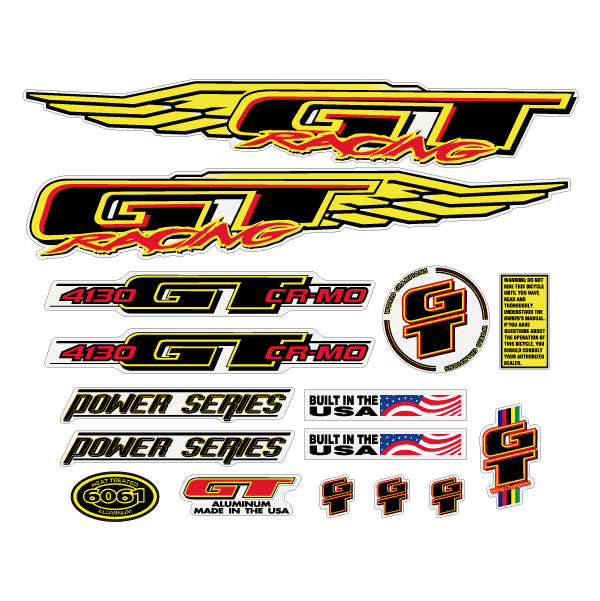 1998 GT BMX - Power Series - decal set | BMX Products USA