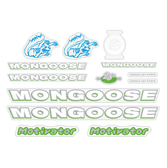 1999 Mongoose -  Motivator for Blue frame - Decal set